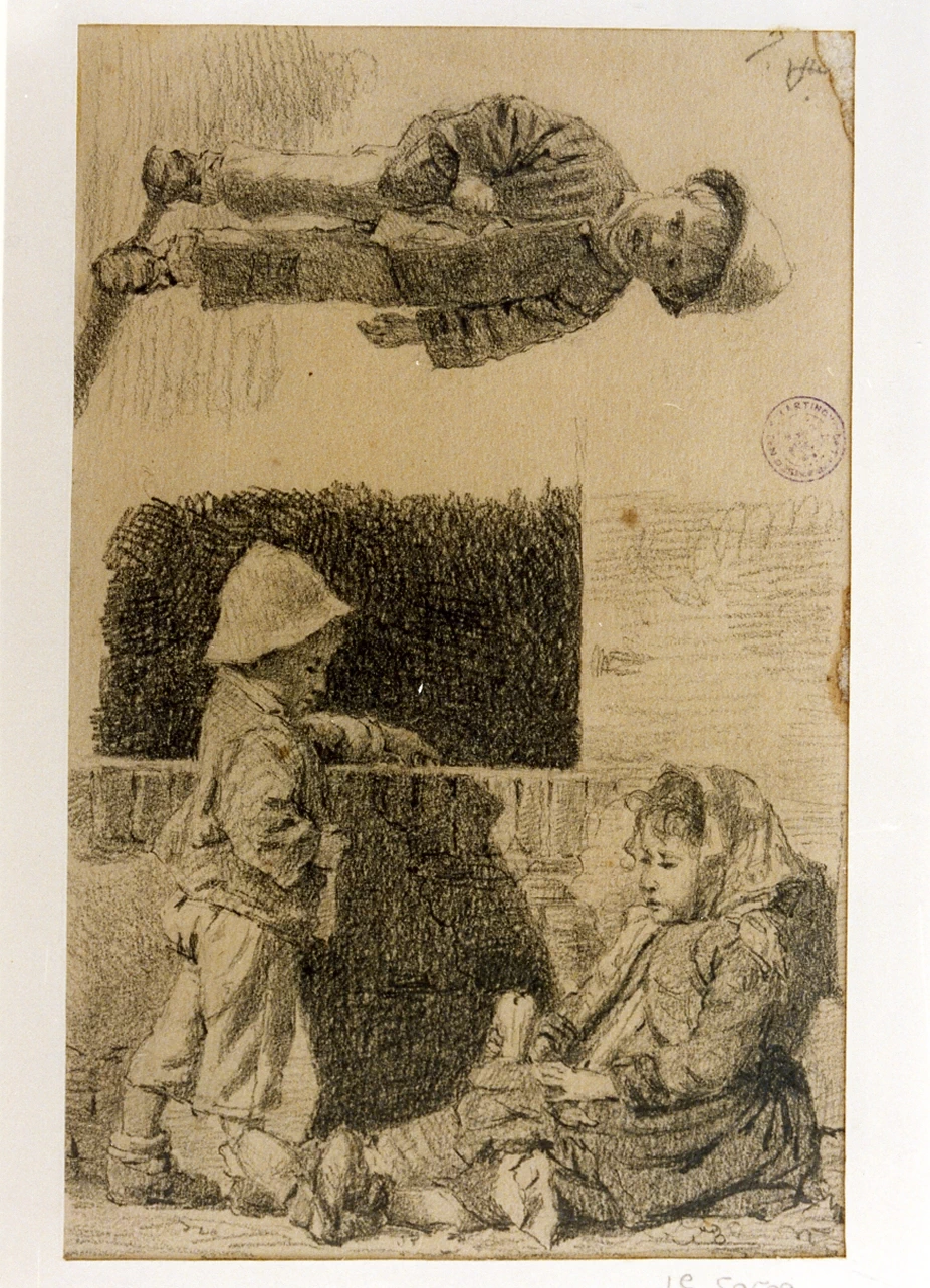Francesco Paolo Michetti - 215, Tre bambini, Certosa e Museo Nazionale di San Martino, Napoli